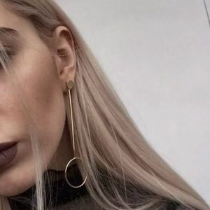 NEW Drop Hoop Earrings